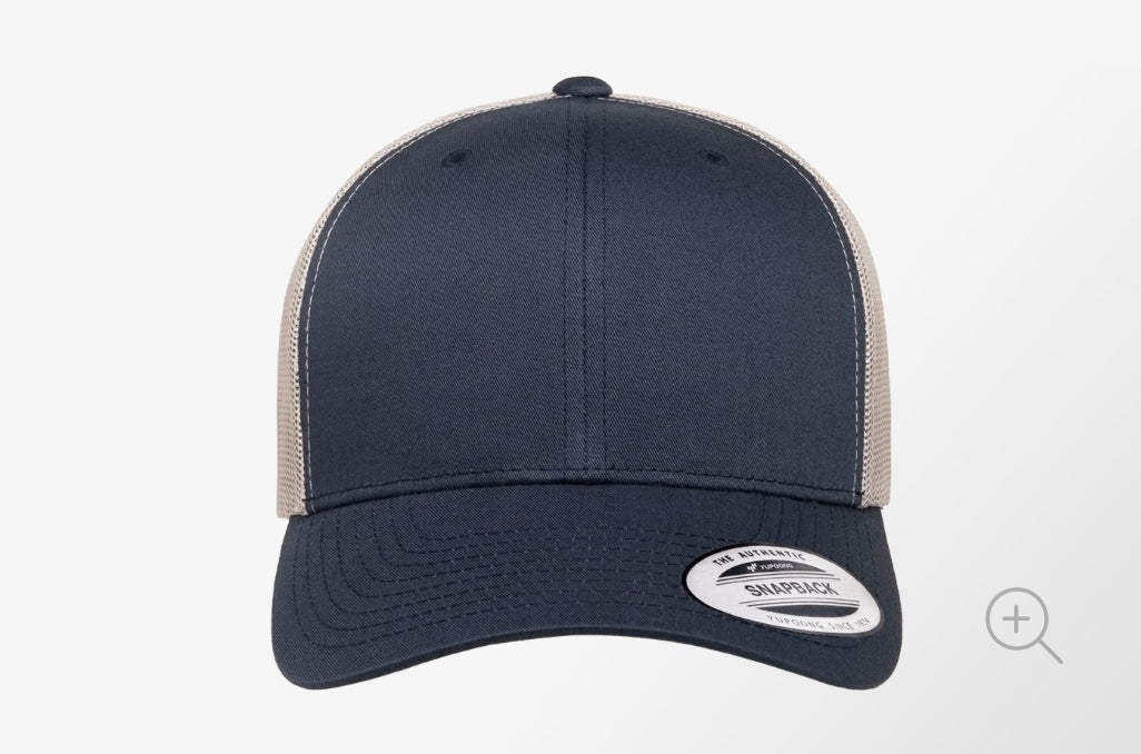 Navy/White Adjustable Trucker