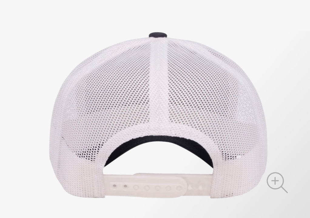 Navy/White Adjustable Trucker