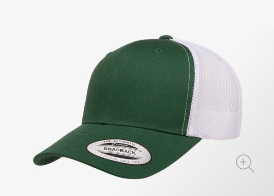 Evergreen/White Adjustable Trucker