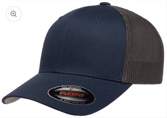 Navy/Graphite Fitted Trucker