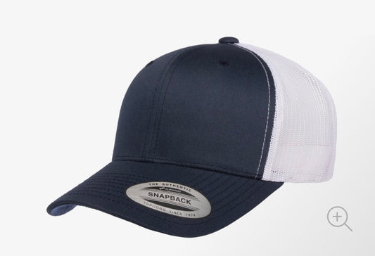 Navy/White Adjustable Trucker