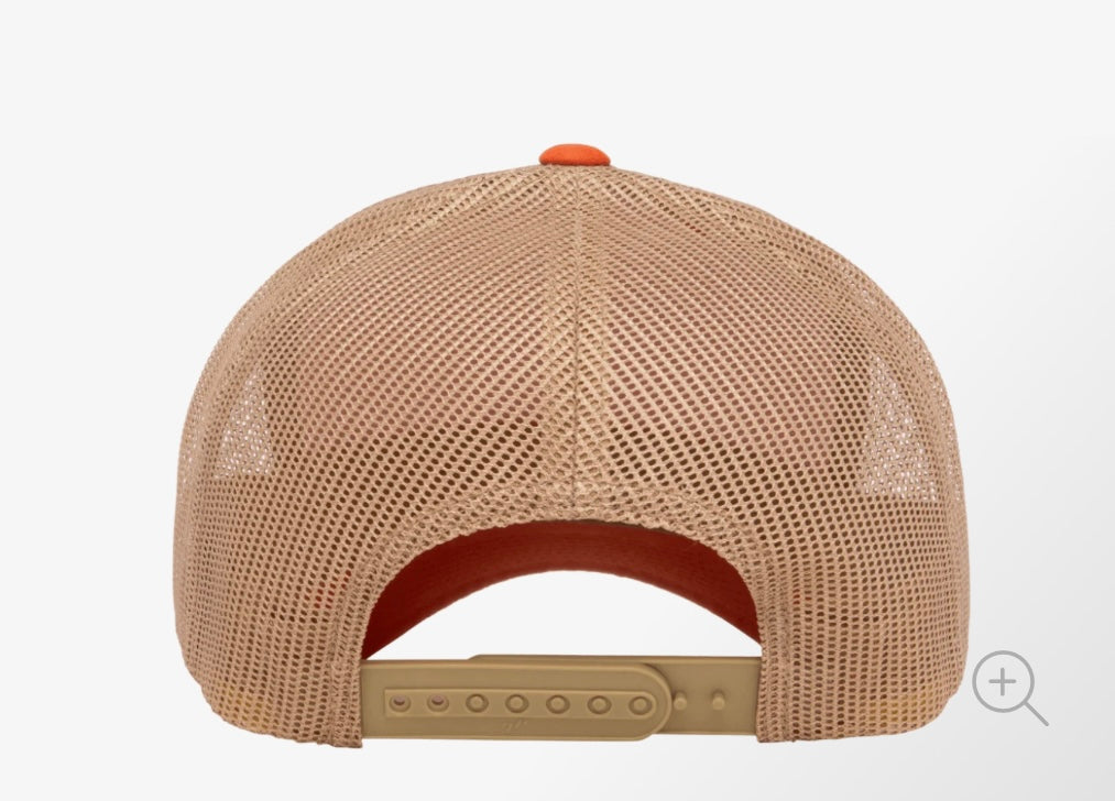 Burned Orange/Khaki Adjustable Trucker