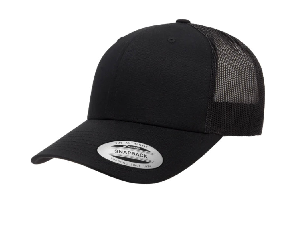 Black Adjustable Trucker