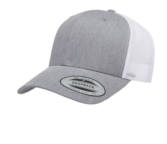 Grey/White Adjustable Trucker