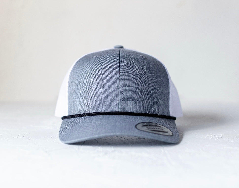 Grey/White Adjustable Trucker