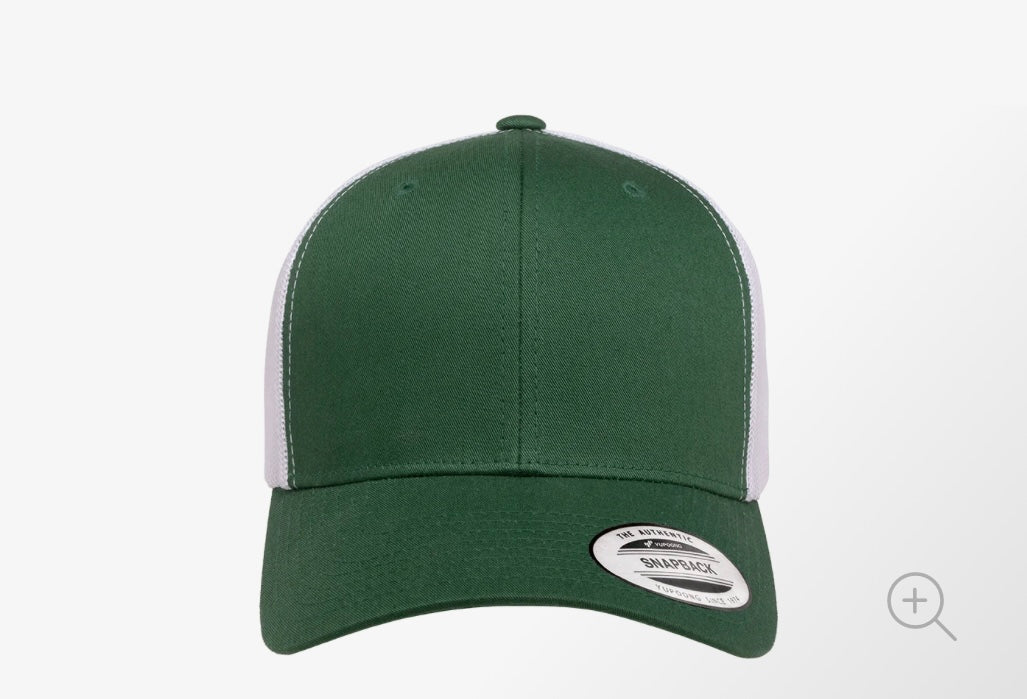 Evergreen/White Adjustable Trucker