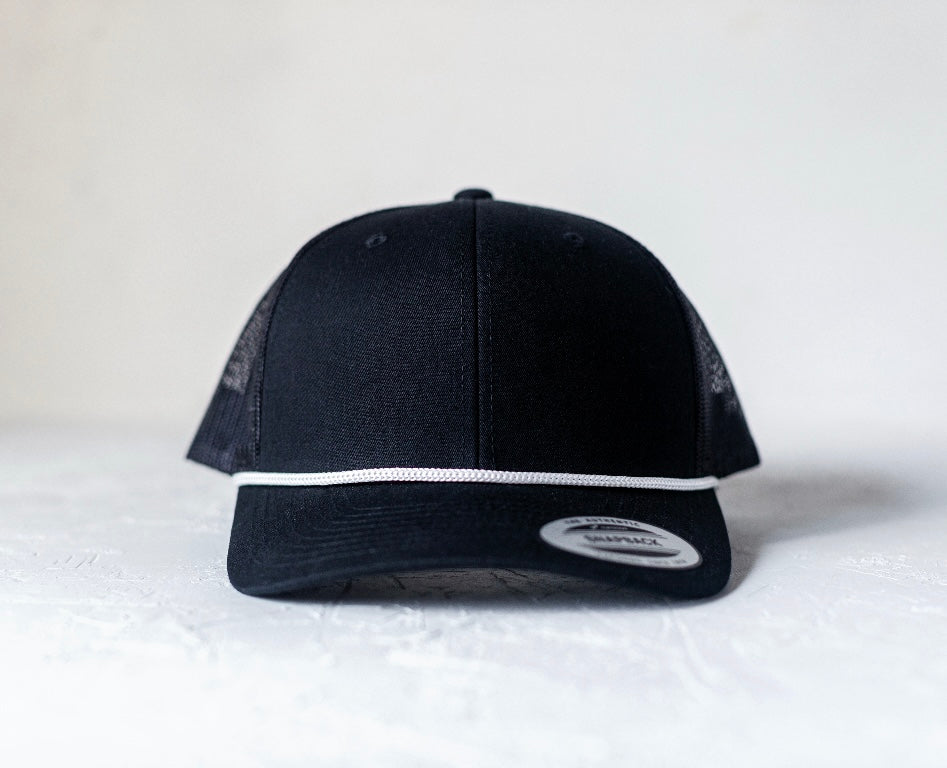 Black Adjustable Trucker