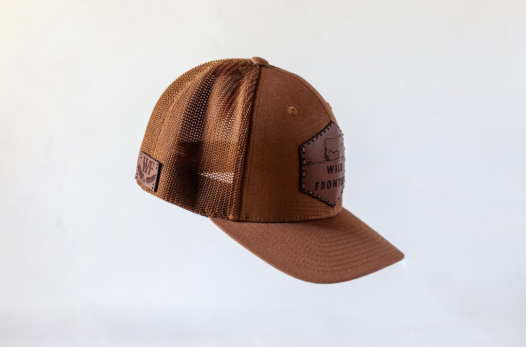 The Cowpoke Classic with Caramel Fitted Trucker – Wild Frontier Hat Co.