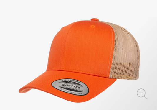 Burned Orange/Khaki Adjustable Trucker