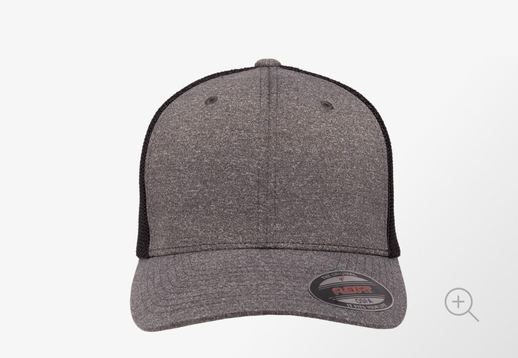 Dark Grey/Black Fitted Trucker