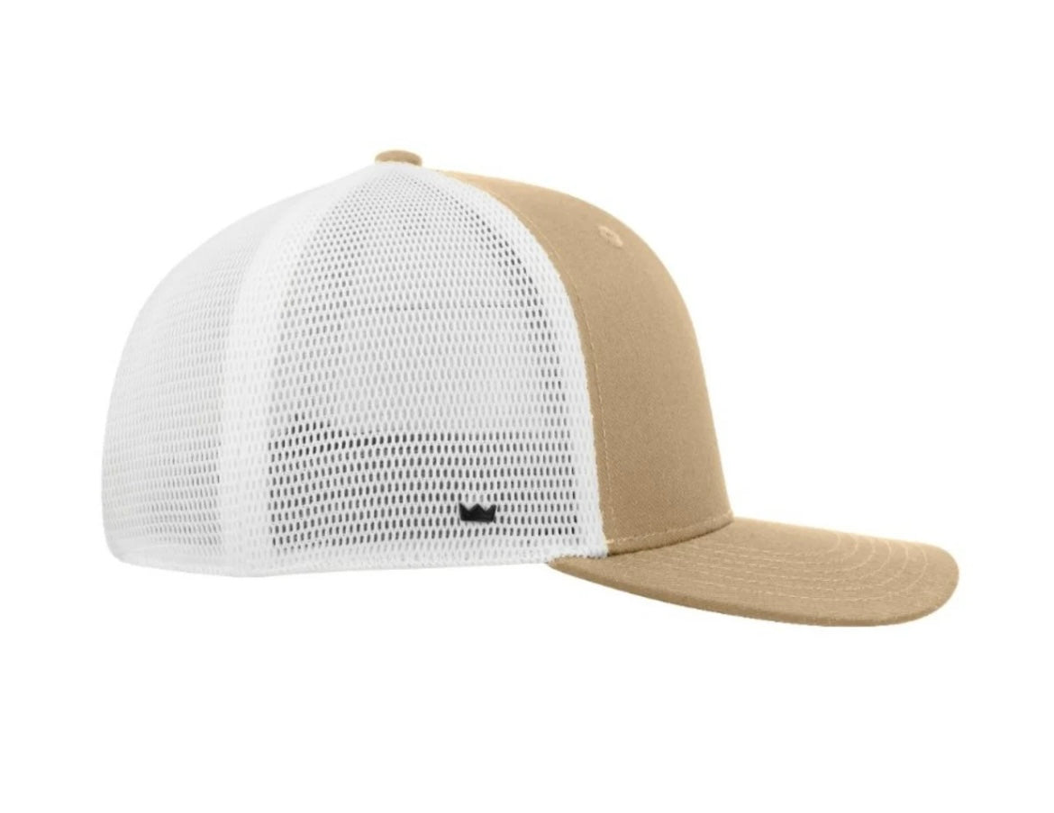 Khaki/White Adjustable Trucker UFLEX