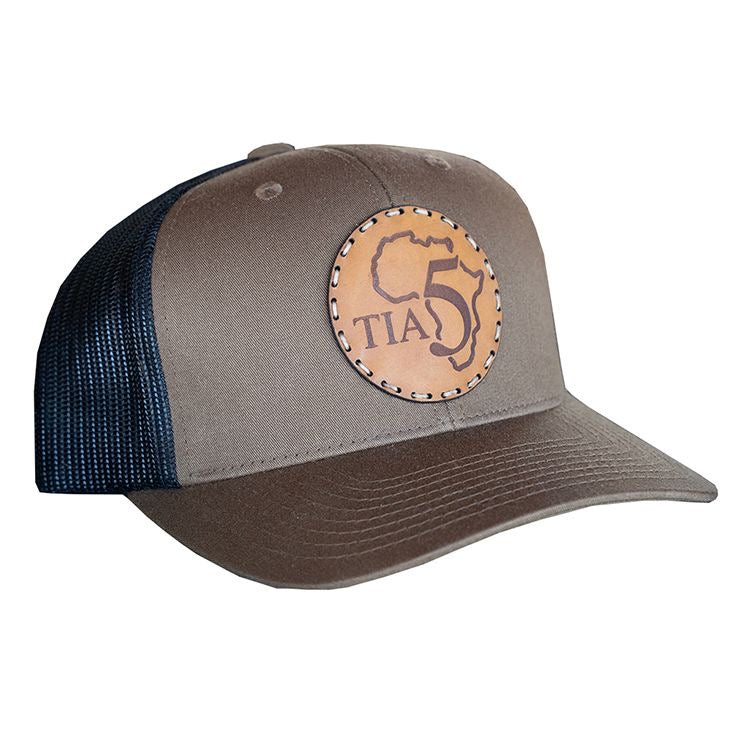 Coyote Brown/Black Trucker with TIA 5 Logo