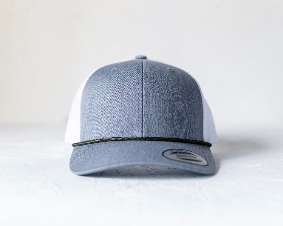 Grey/White Adjustable Trucker