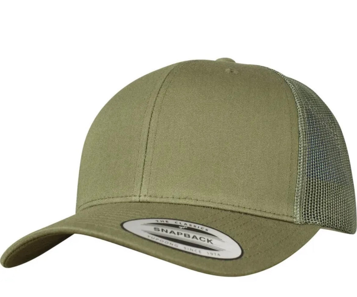 Olive Adjustable Trucker