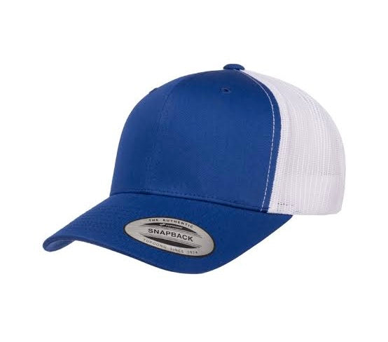 Royal Blue/White Adjustable Trucker