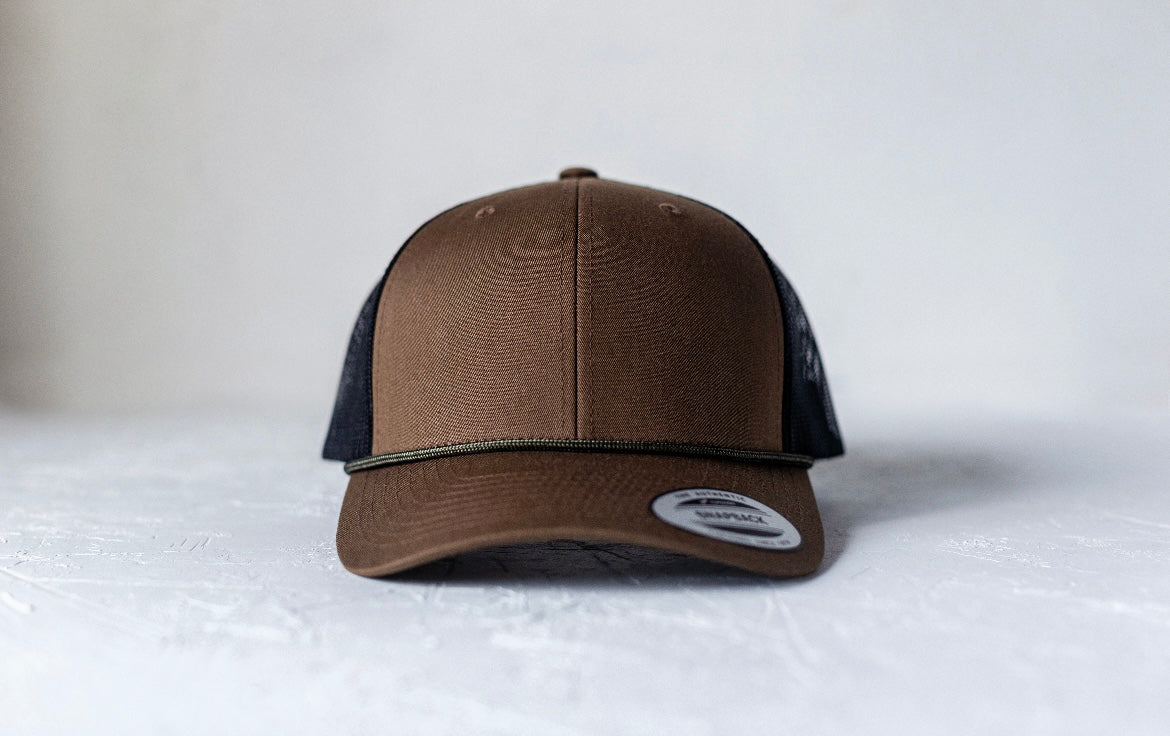 Coyote Brown/Black Adjustable Trucker